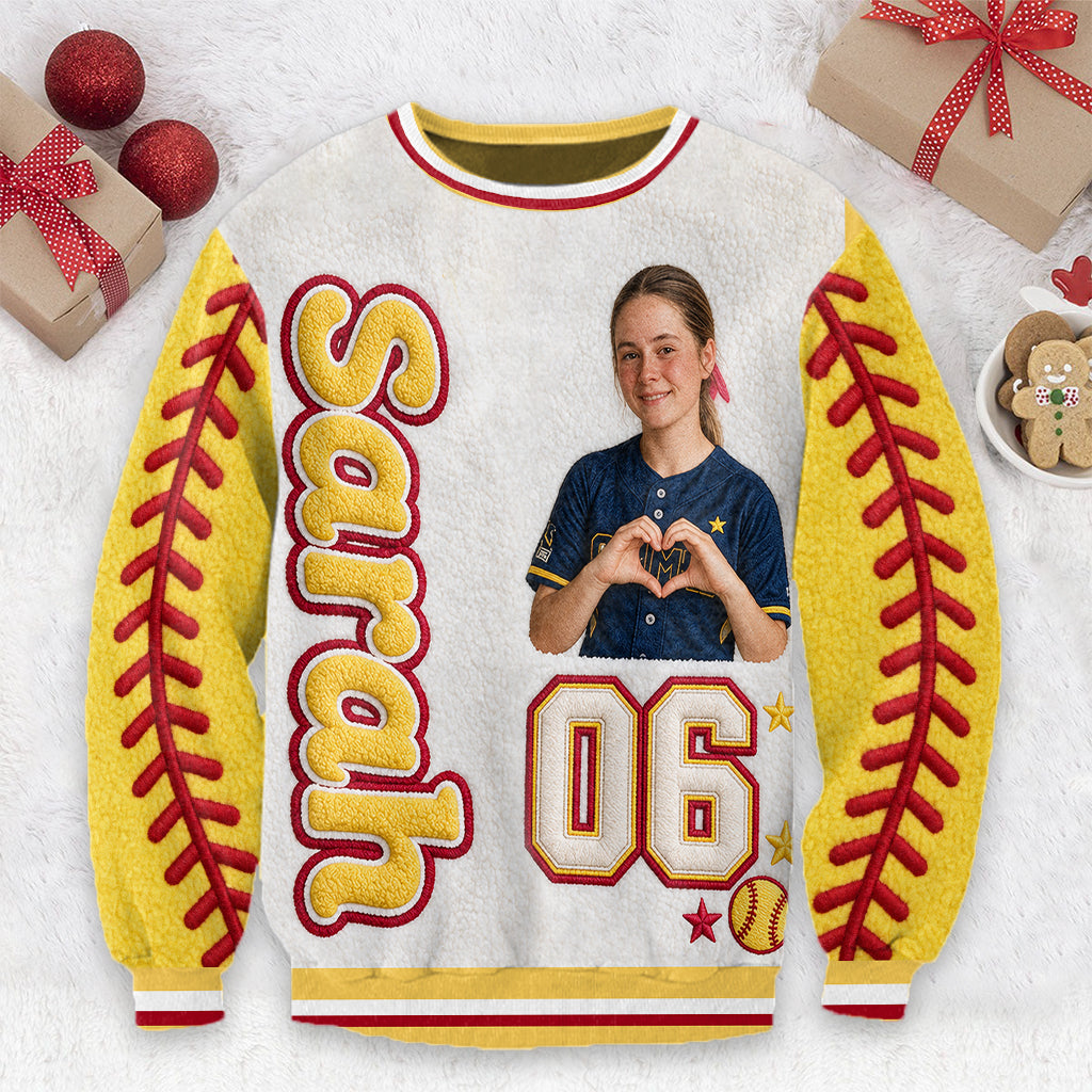 Softball Ist Meine Therapie - Personalisierter Softball Cardigan