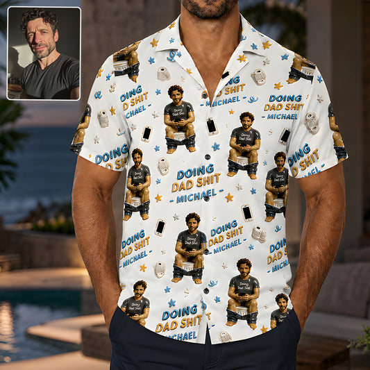 Faites des choses de papa - Chemise hawaïenne personnalisée
