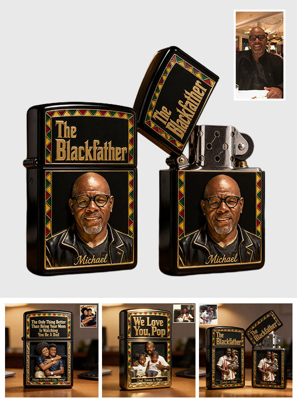 Der Blackfather - Personalisierter Afroamerikanischer Feuerzeug