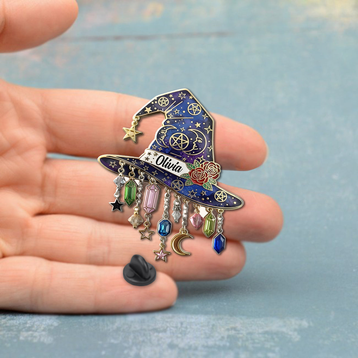 Witch Hat - Personalized Witch Pin
