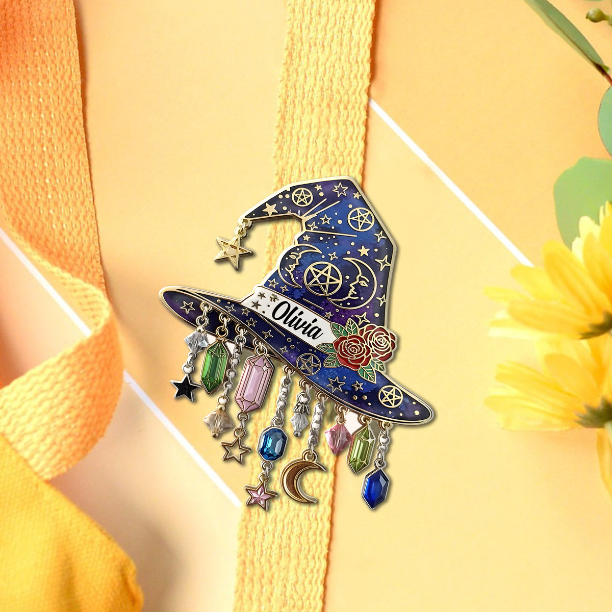 Witch Hat - Personalized Witch Pin