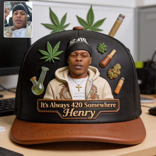 Der coolste Papa der Welt - Personalisierte Weed Classic Cap