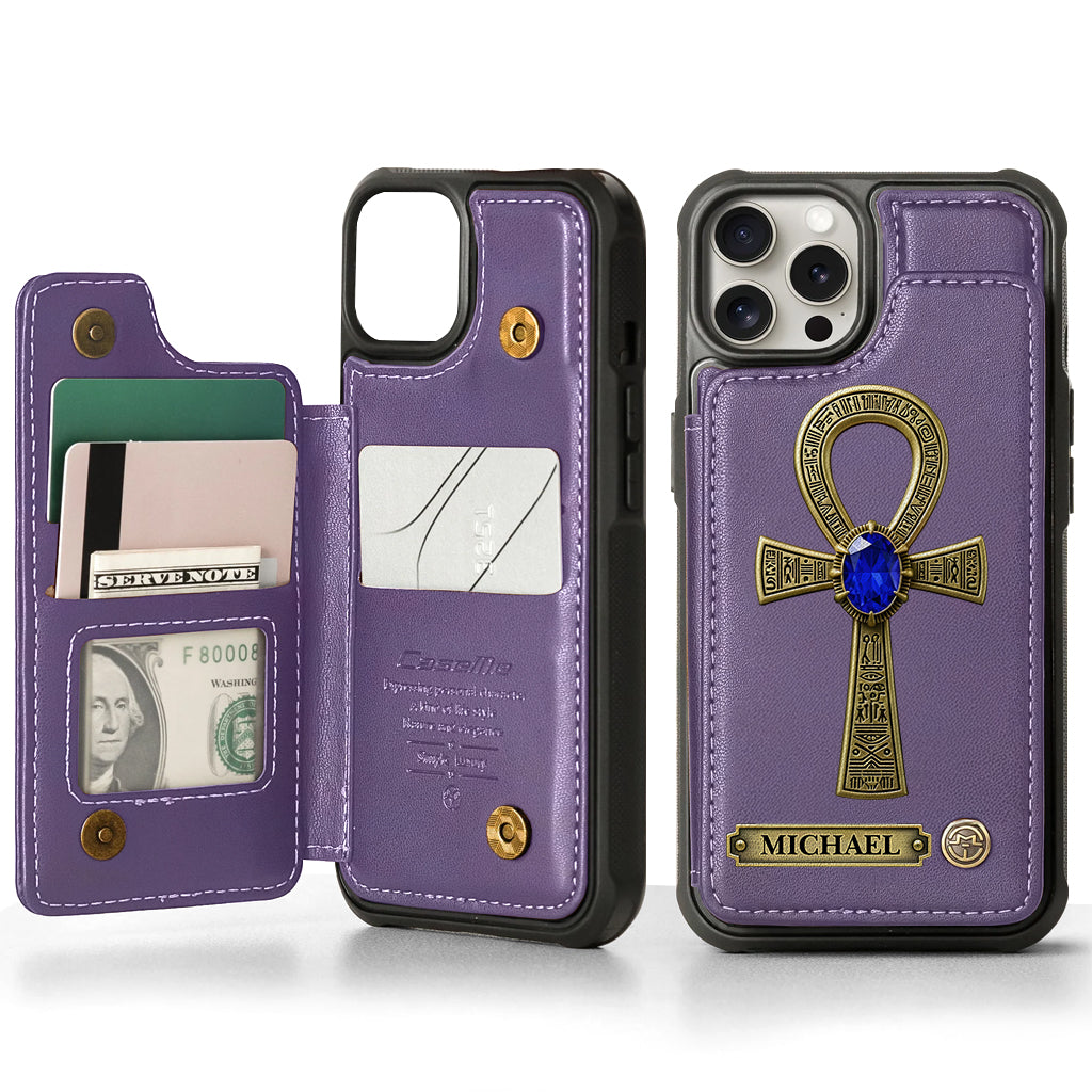 Ancient Egypt - Personalized Ancient Egypt Wallet Phone Case