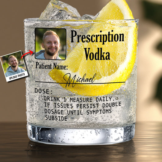 Rezeptierter Wodka, Whisky, Gin, ... - Personalisiertes Whisky-Cocktailglas