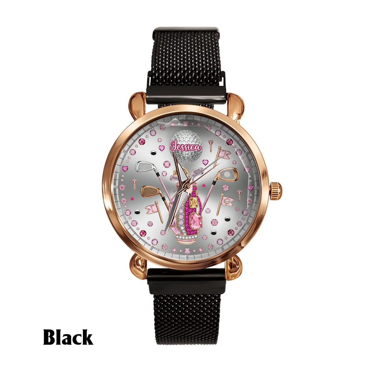 Love Golf – Personalisierte Golf-Damen-Handuhr 