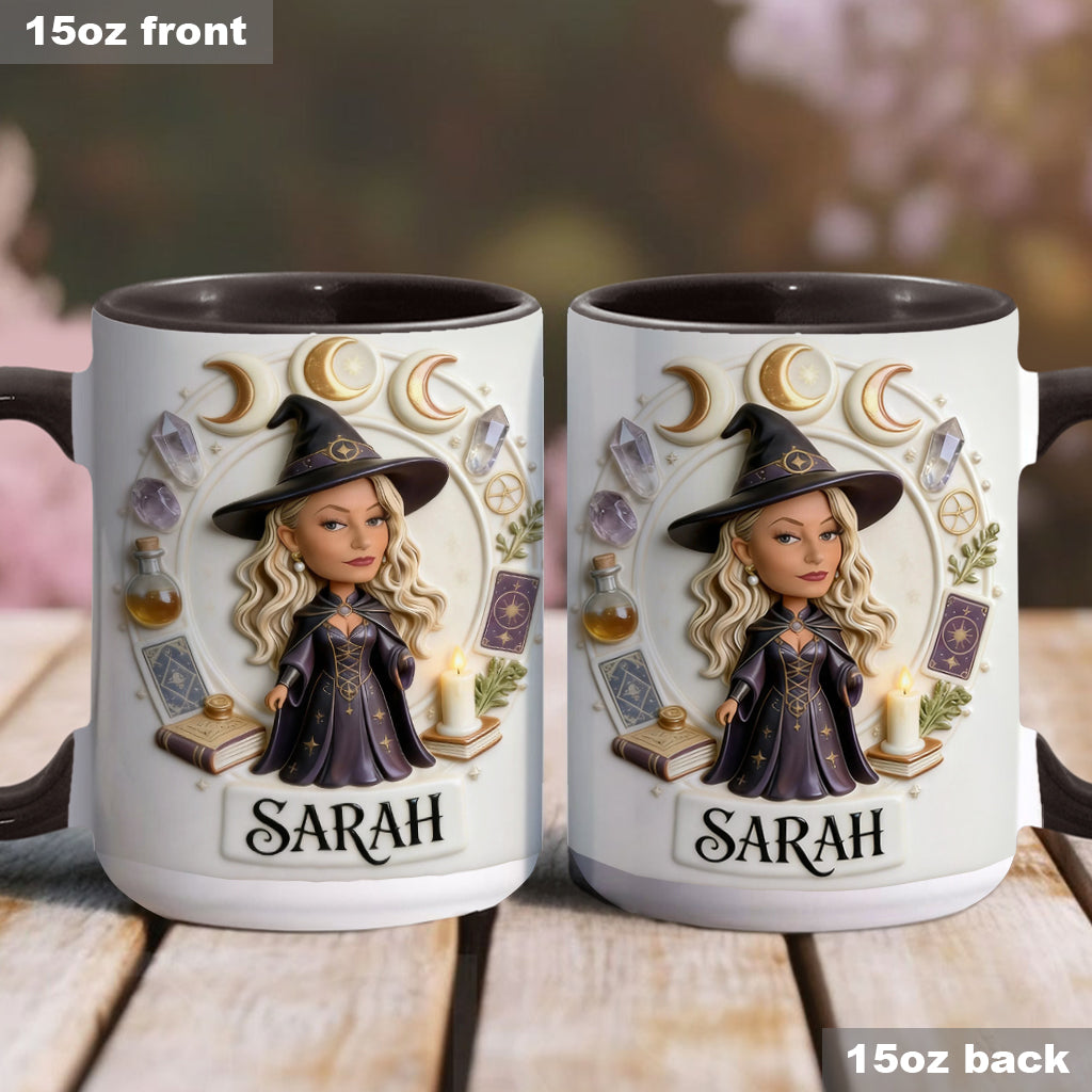 Magische Hexe – Personalisierte Tasse mit Hexenmotiv