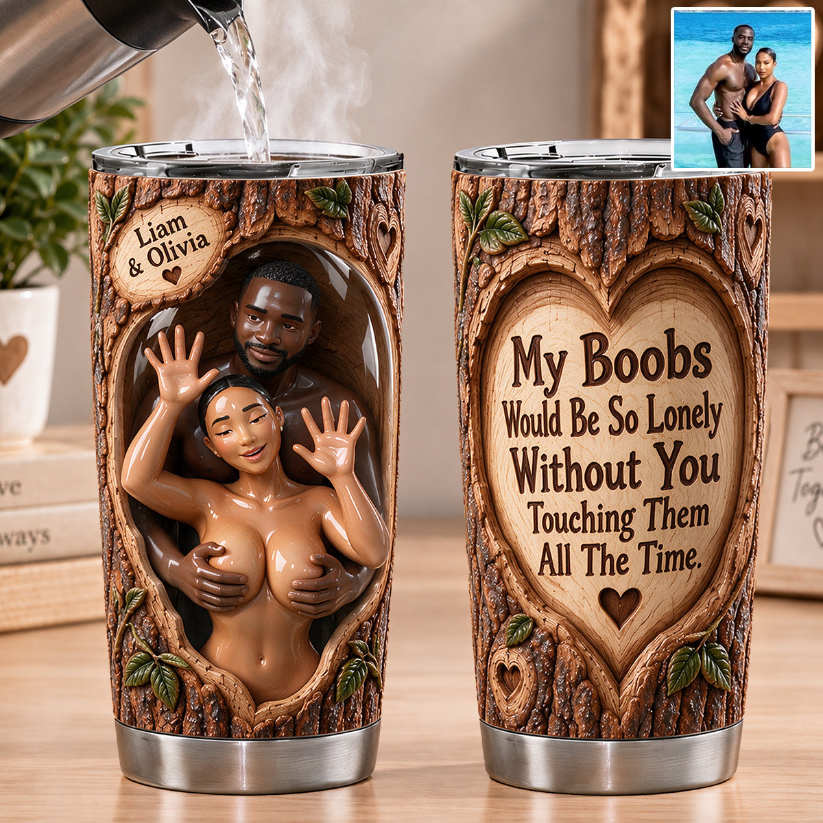 Tasse Personnalisée Amusante - Couple Épicé