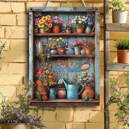 Gardening Is My Therapy - Personalized Gardening Rectangle Metal Sign