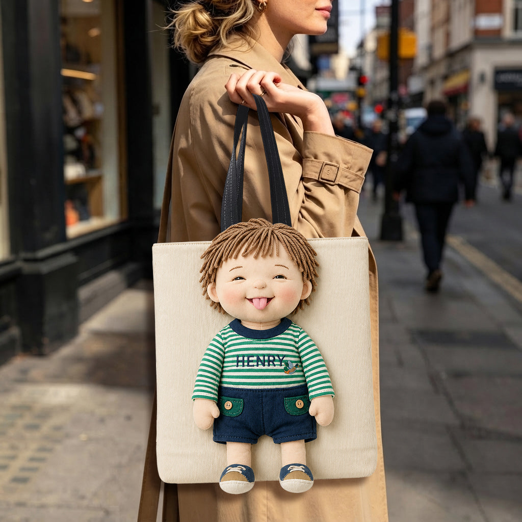 Custom Any Photo - Personalized Kid Custom Shape Tote Bag