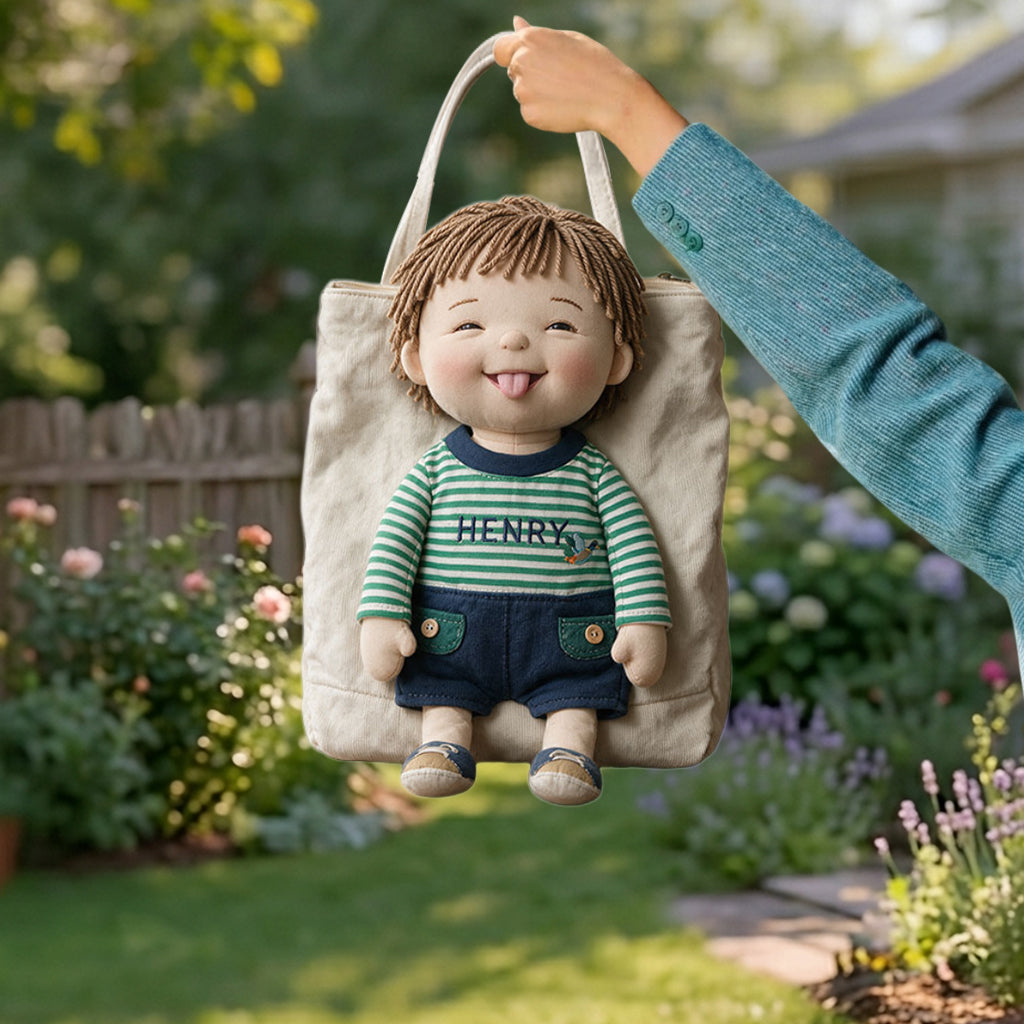 Custom Any Photo - Personalized Kid Custom Shape Tote Bag