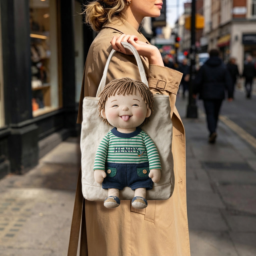 Custom Any Photo - Personalized Kid Custom Shape Tote Bag