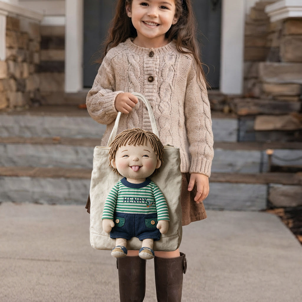 Custom Any Photo - Personalized Kid Custom Shape Tote Bag
