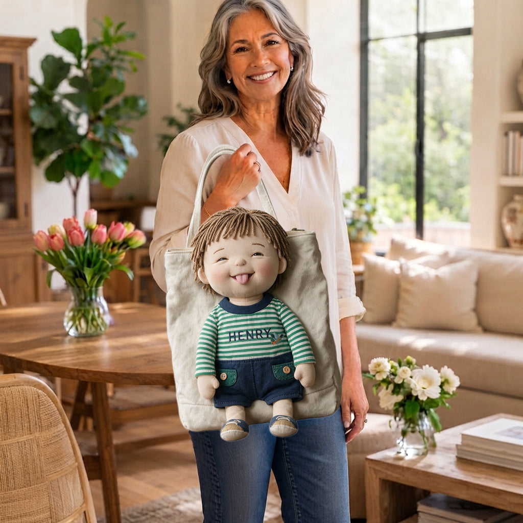 Custom Any Photo - Personalized Kid Custom Shape Tote Bag
