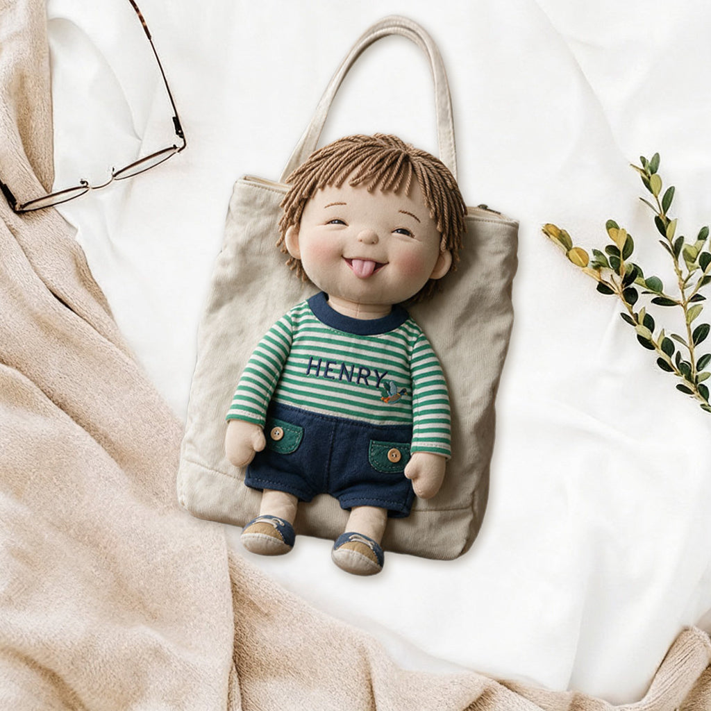 Custom Any Photo - Personalized Kid Custom Shape Tote Bag