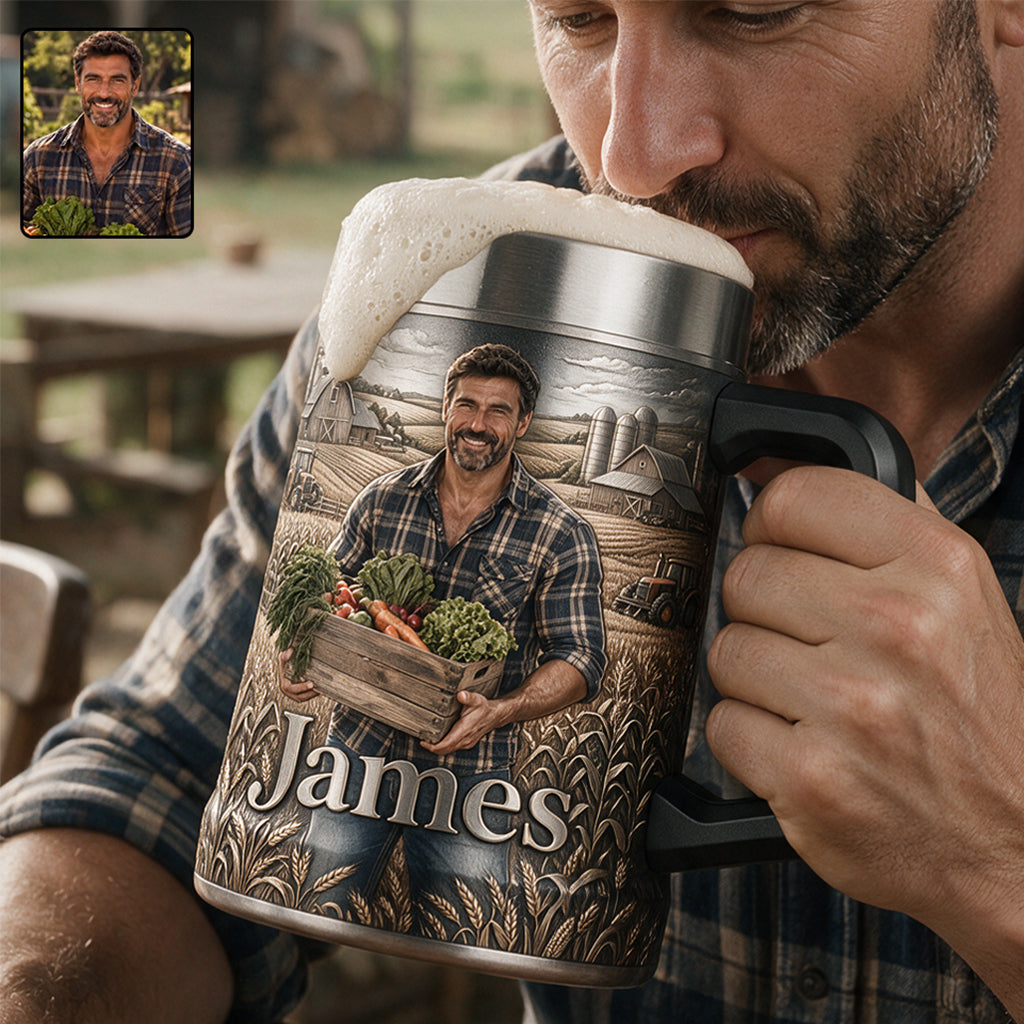 Farm Life - Personalized Farmer Beer Stein