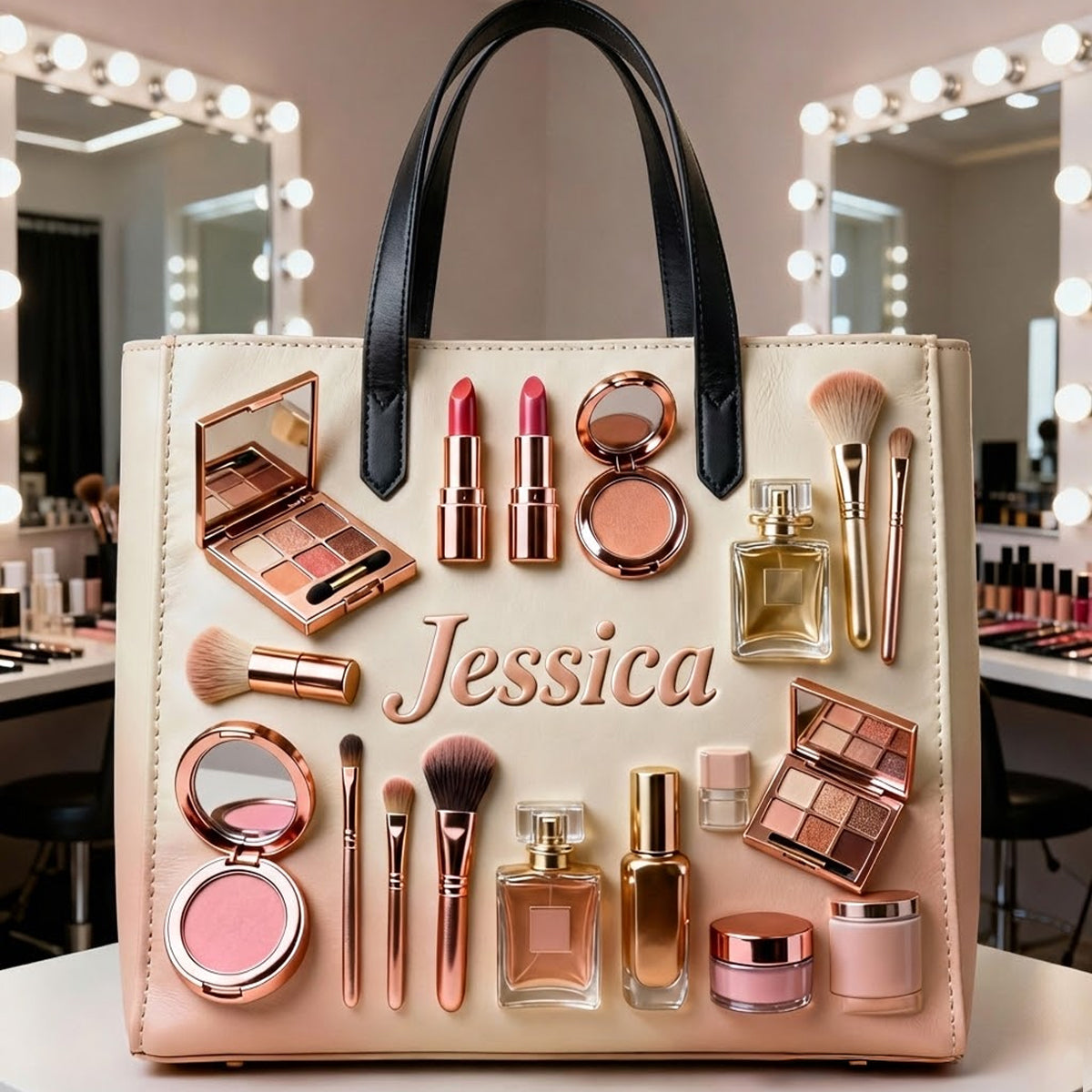 Maquilleuse fière - Sac fourre-tout de maquillage personnalisé