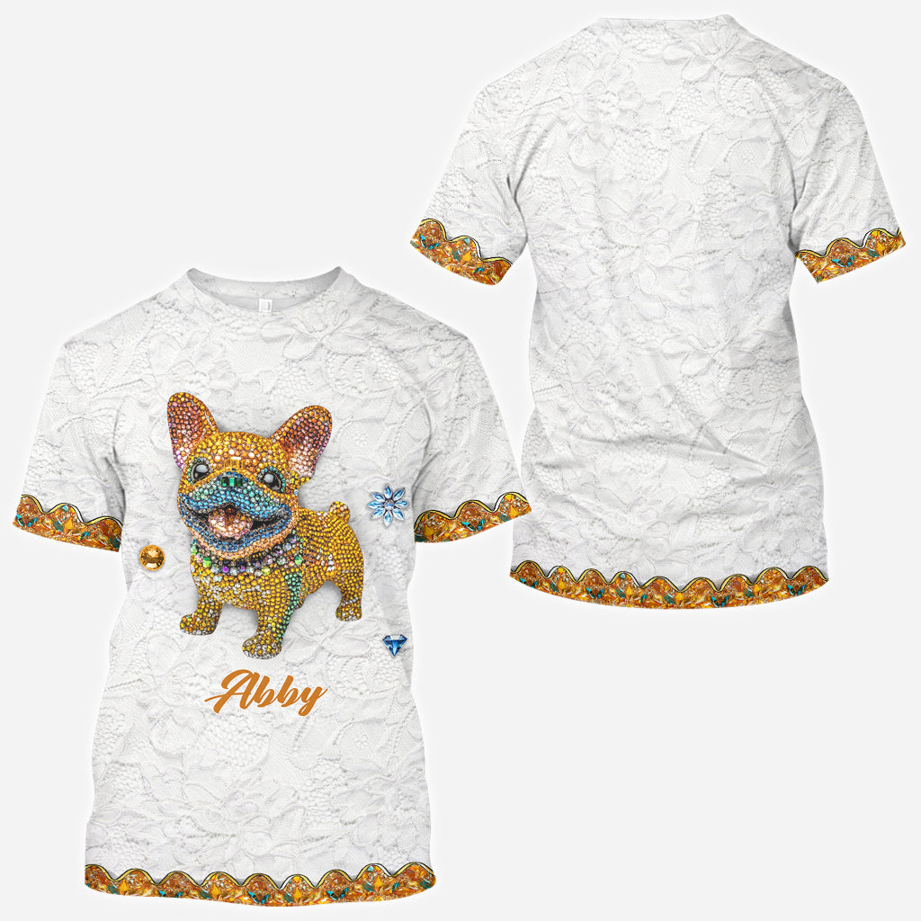 T-shirt personnalisé avec un adorable chien - T-shirt à motif chien mignon