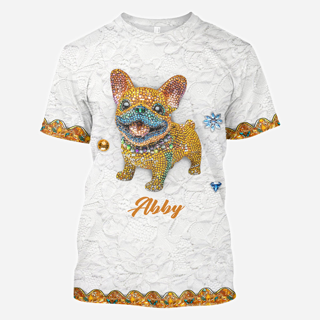 T-shirt personnalisé avec un adorable chien - T-shirt à motif chien mignon
