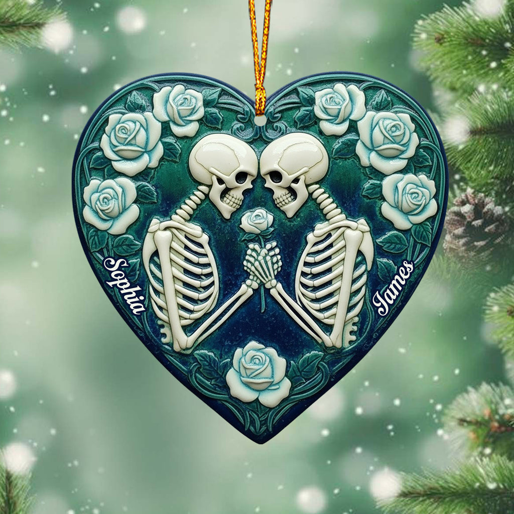 Skeleton Couple, Till Death Do Us Part - Personalized Couple Ornament