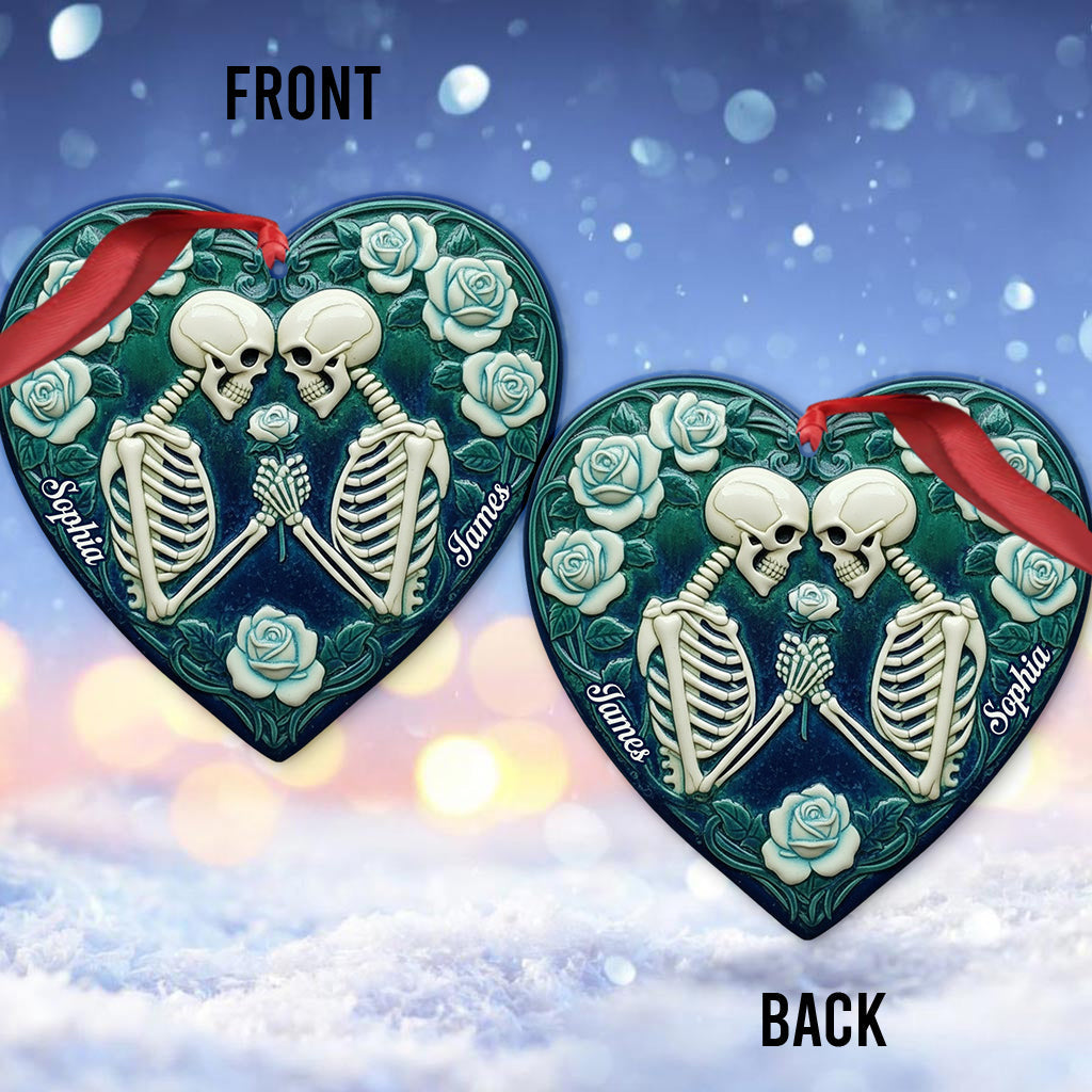Skeleton Couple, Till Death Do Us Part - Personalized Couple Ornament