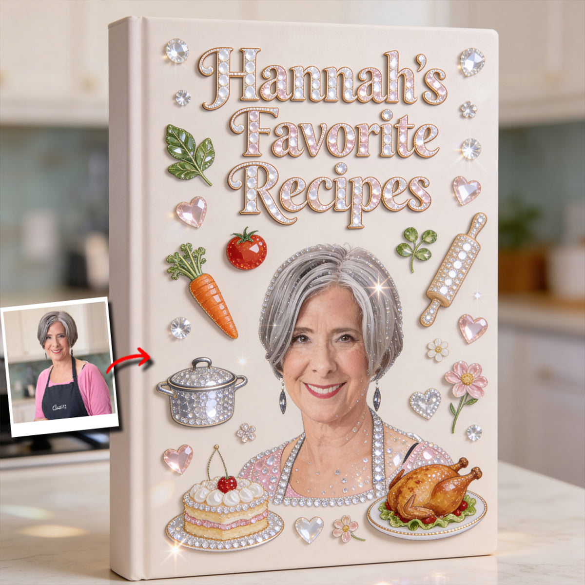 Geschenkidee für Mütter, Kochrezepte für Mütter - Personalisierbares Lederjournal für Mütter