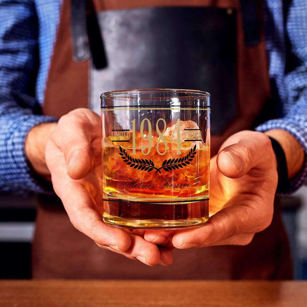 Happy Birthday - Personalized Birthday Whiskey Glass