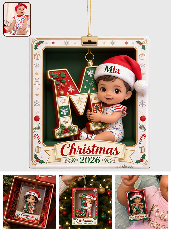 Merry Christmas - Personalized Kid Premium 3D Ornament