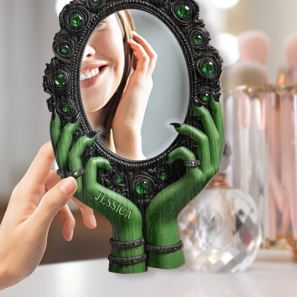 Mysterious Witch Hands - Personalized Witch Wall Hanging Mirror