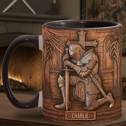 Ritter Gottes – Personalisierte Tasse mit christlichem Akzent