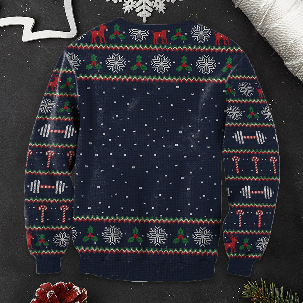 Pull de Noël Merry Liftmas - Pull moche de fitness personnalisé