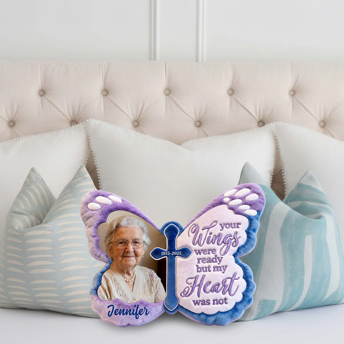 Coussin commémoratif personnalisé en fausse fourrure, réalisé à partir de n'importe quelle photo