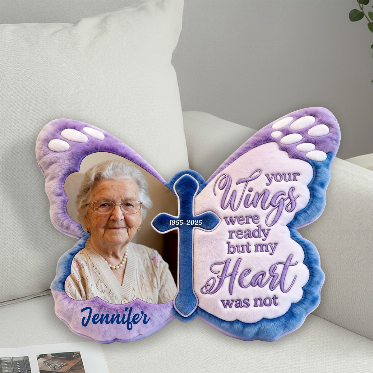 Coussin commémoratif personnalisé en fausse fourrure, réalisé à partir de n'importe quelle photo