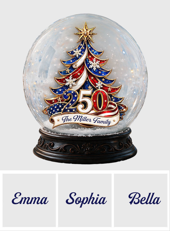 Patriotischer Weihnachtsbaum 250 - Personalisierte Patriot 2-seitige Acrylplakette