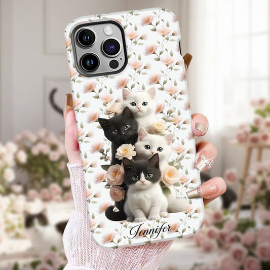 Cute Kittens - Personalized Cat Full Print Phone Case