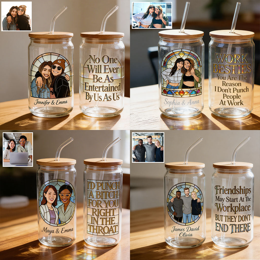Cadeau pour vos meilleures collègues - Verre à bière personnalisé