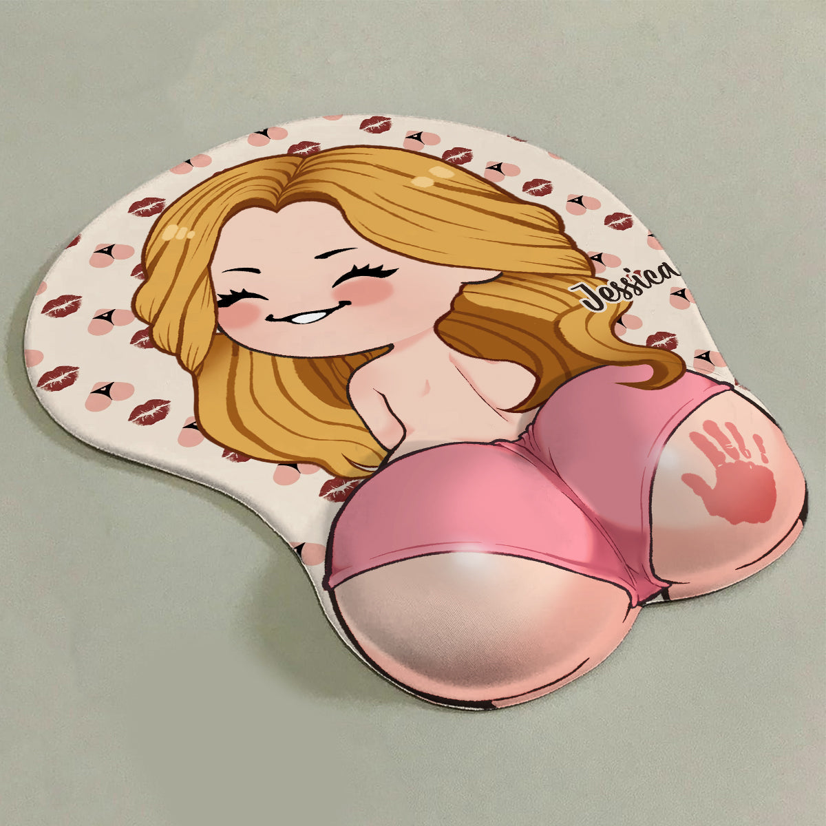 Funny Naughty Couple - Personalized Couple 3D Mouse Pad