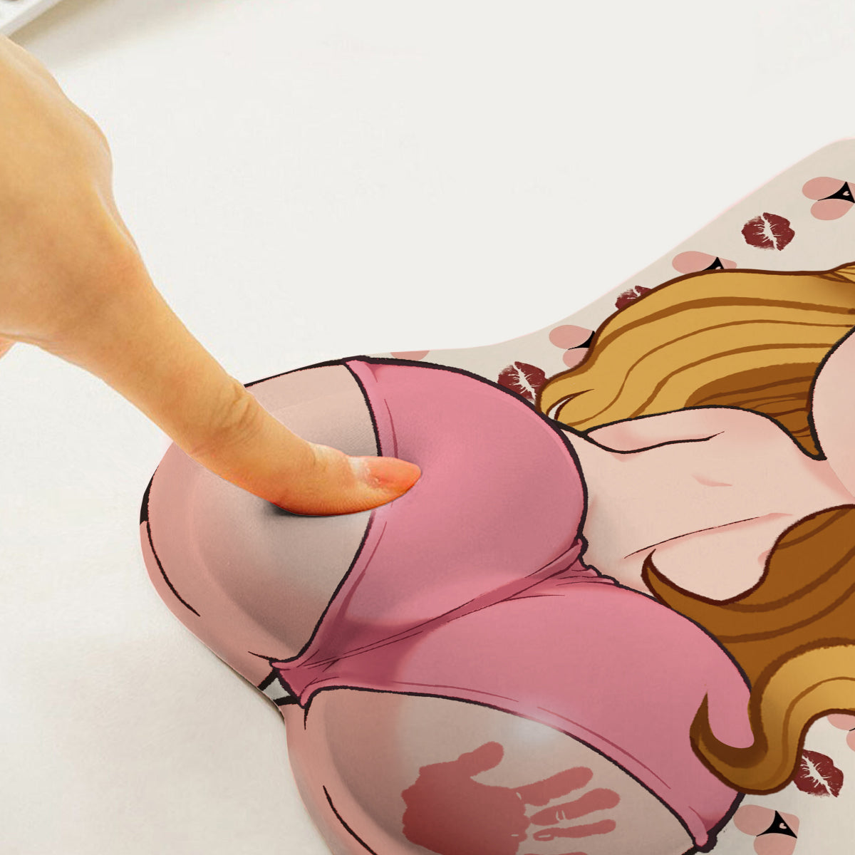 Funny Naughty Couple - Personalized Couple 3D Mouse Pad