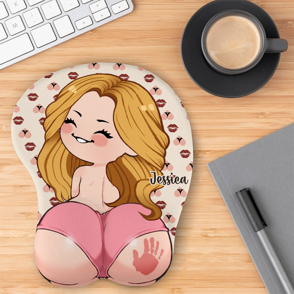 Funny Naughty Couple - Personalized Couple 3D Mouse Pad