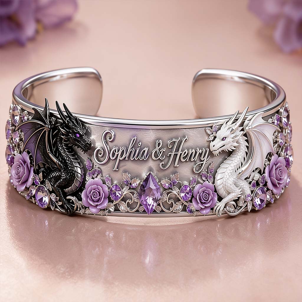 Du & Ich - Personalisierbares Armband in Drachenform