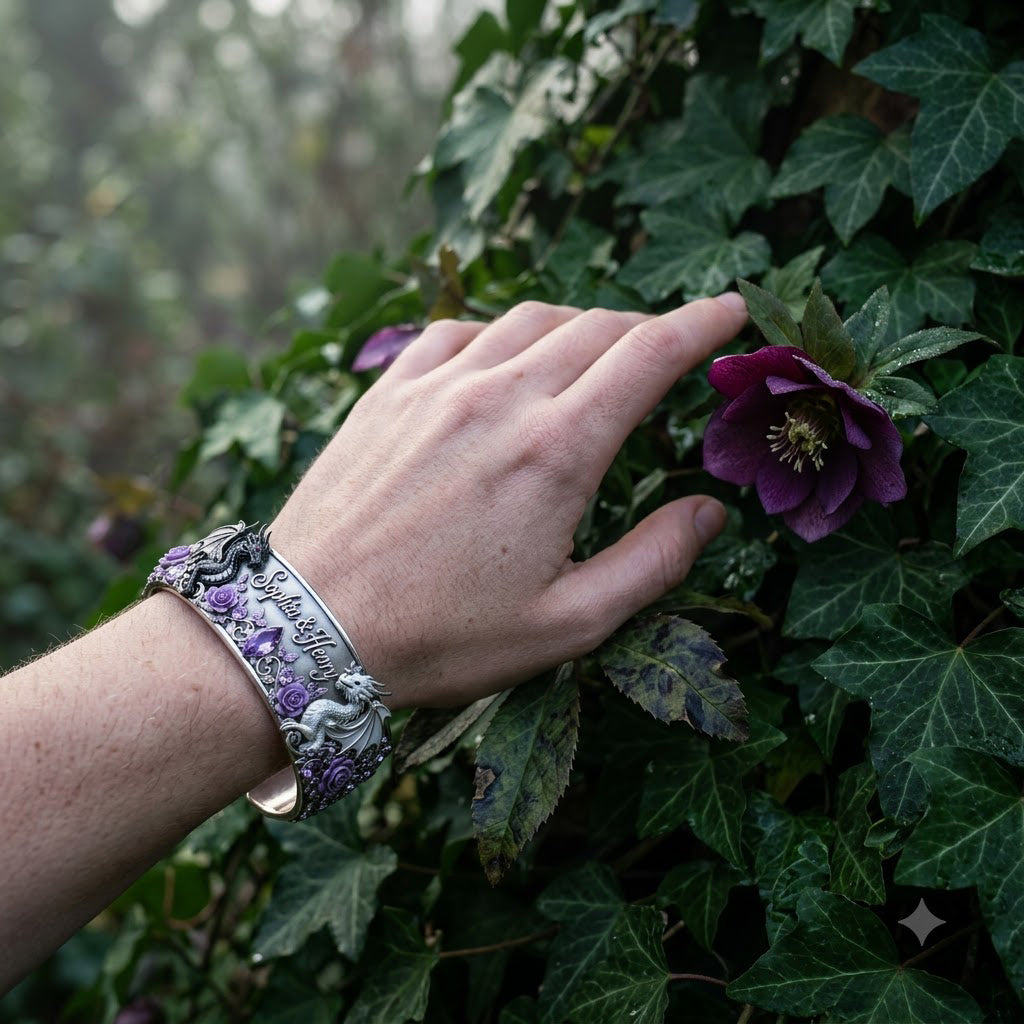 Du & Ich - Personalisierbares Armband in Drachenform