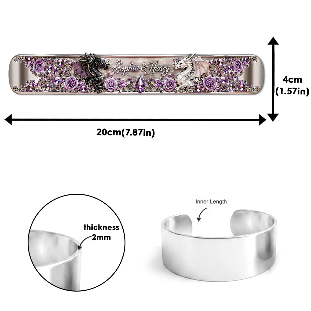 Du & Ich - Personalisierbares Armband in Drachenform