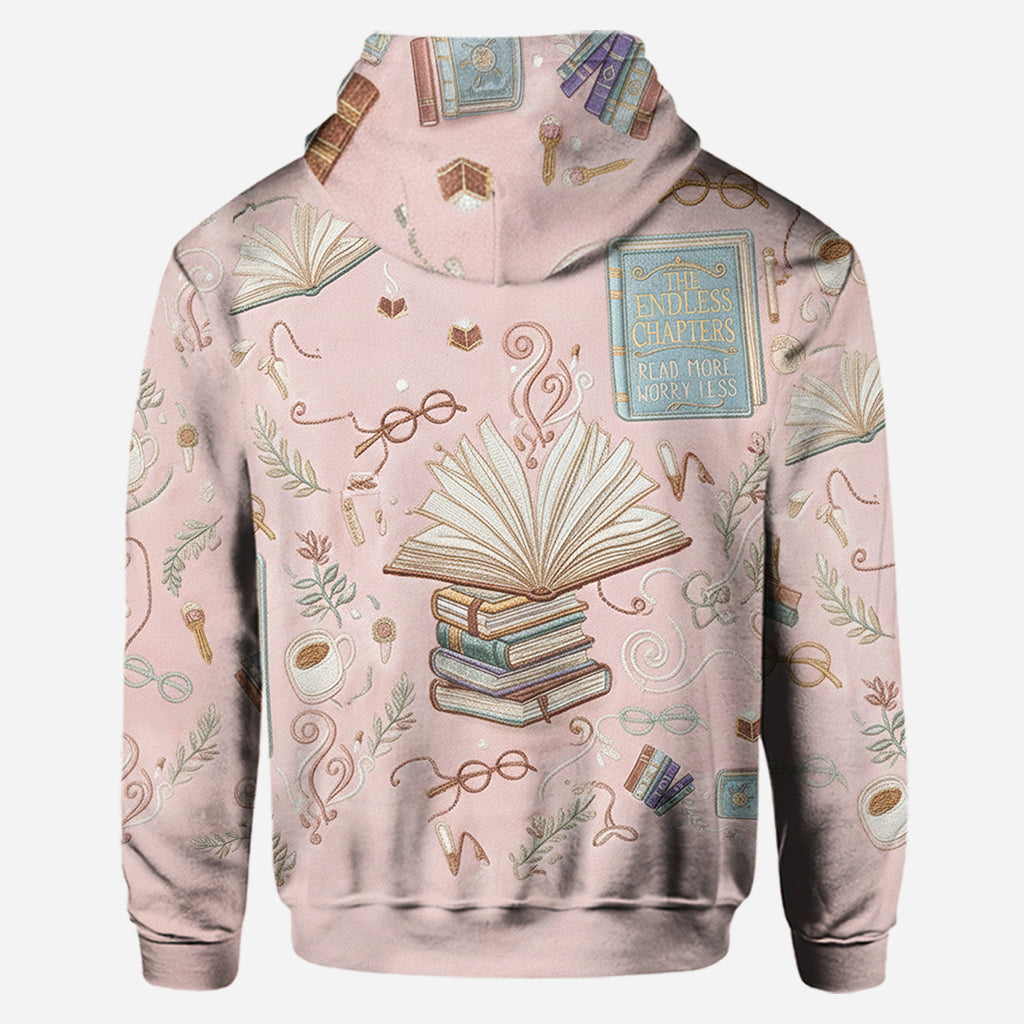 Einfach ein Mädchen, das Bücher liebt – personalisierter Buch-Hoodie und Leggings