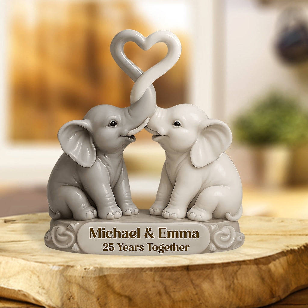 Entwined Trunks Eternal Love - Personalized Couple Custom Shaped Acrylic Plaque