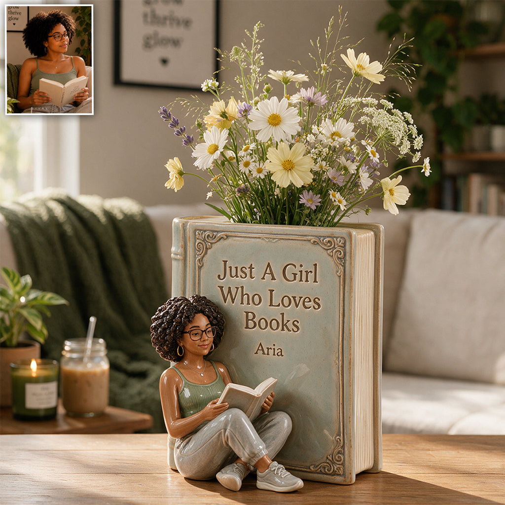 Buchliebhaber - Personalisierter Buch-Acryltopf