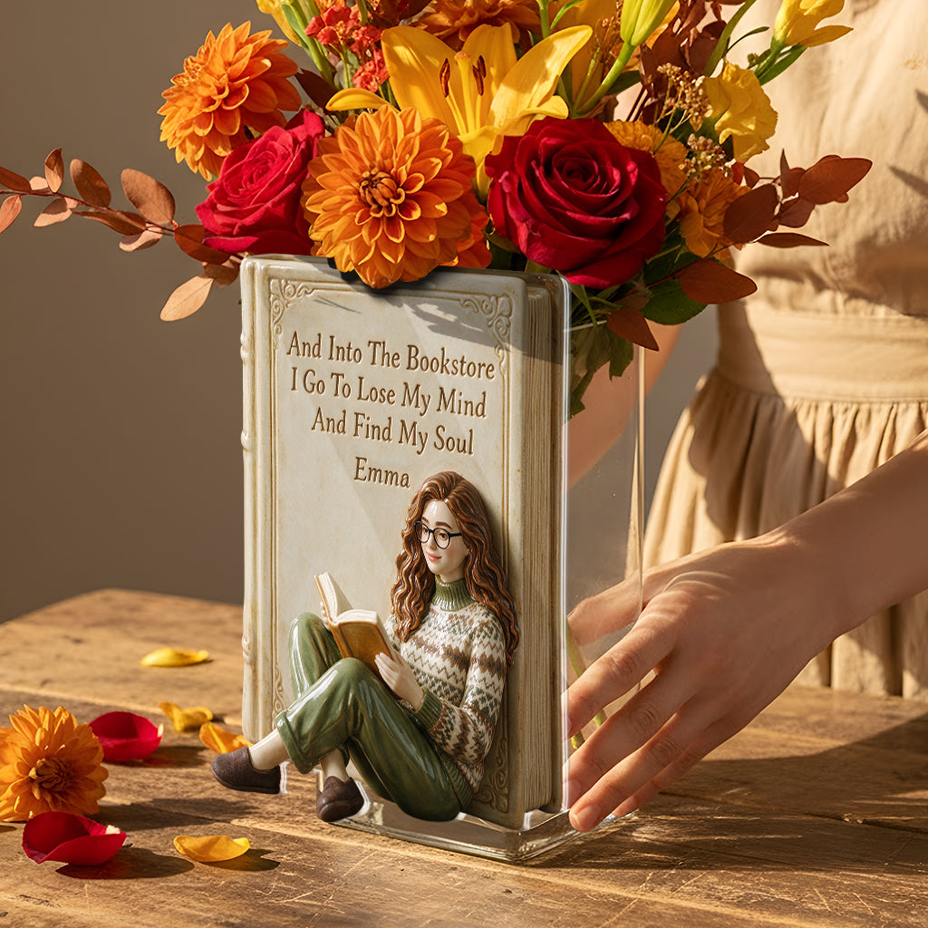 Buchliebhaber - Personalisierter Buch-Acryltopf
