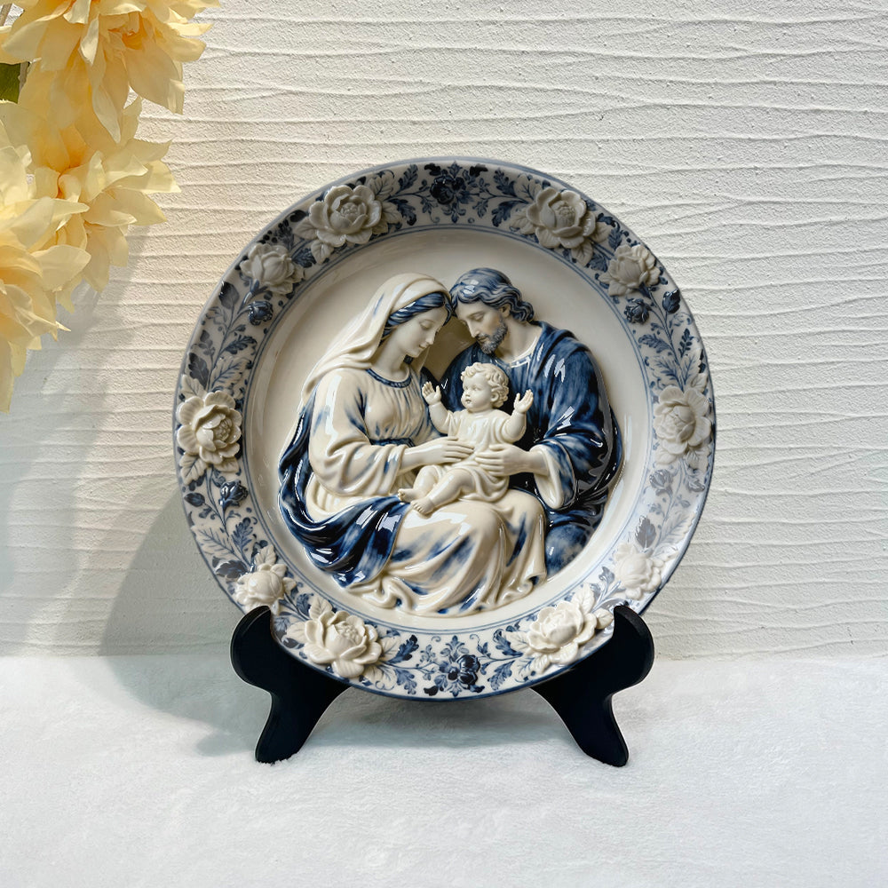 Je suis un enfant de Dieu - Assiette ronde chrétienne personnalisée en céramique