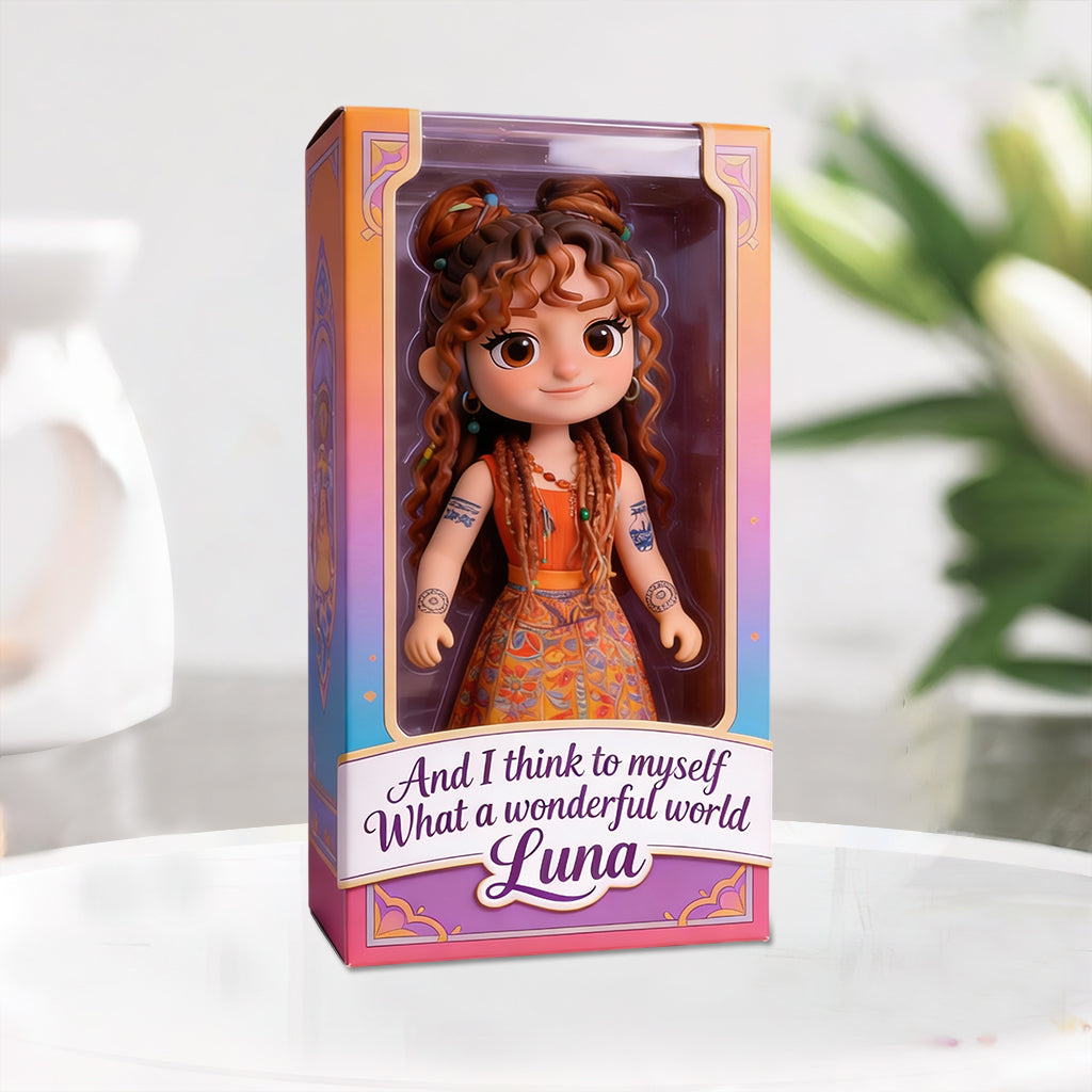 Hippie Soul – Personalisierte Acrylplakette in Hippie-Form
