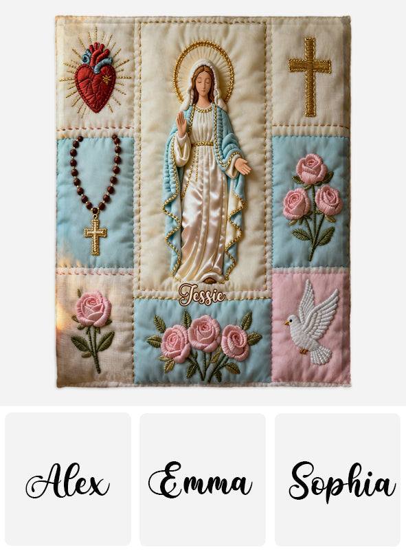 Unsere Liebe Frau – Personalisierte christliche Decke