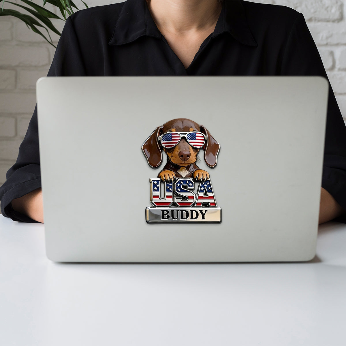 Patriotic Dog Owner - Personalized Dog Magnet