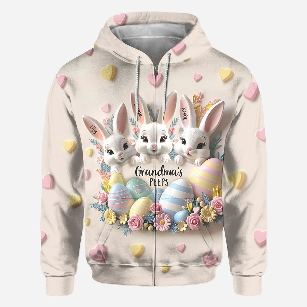 Grandma's Peeps - Personalized Grandma All Over Shirt